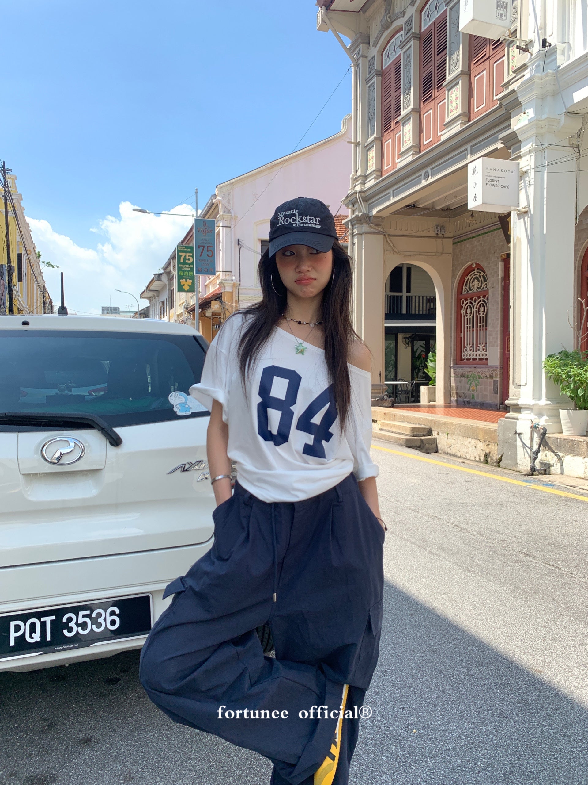 Navy Blue Pocket Cargo Pants