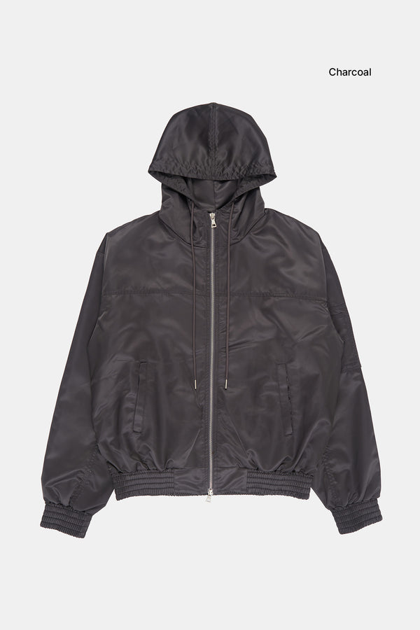 Bruno glossy hooded MA-1 jumper