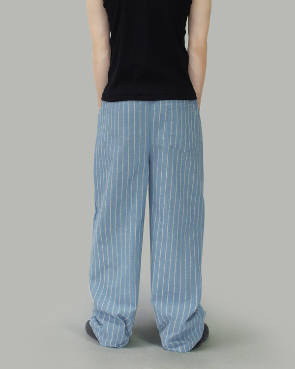 Kuan Linen Striped Pants