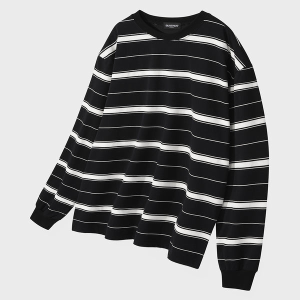 SP_ALTERNATE_STIRPE_LONG_SLEEVE (BLACK, CHARCOAL, IVORY)