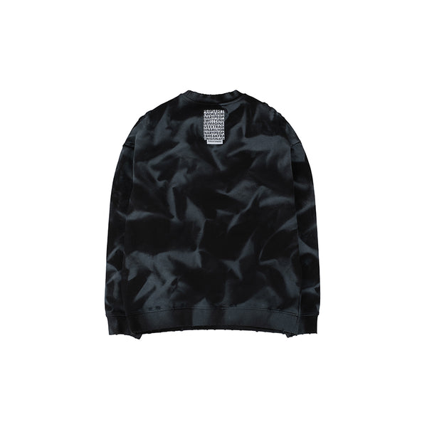 Damage Over Sweat Shirt (BLACK)