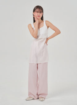 Gleam wide pants (pink)