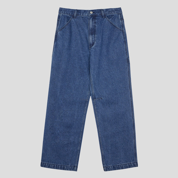 Carpenter wide denim pants