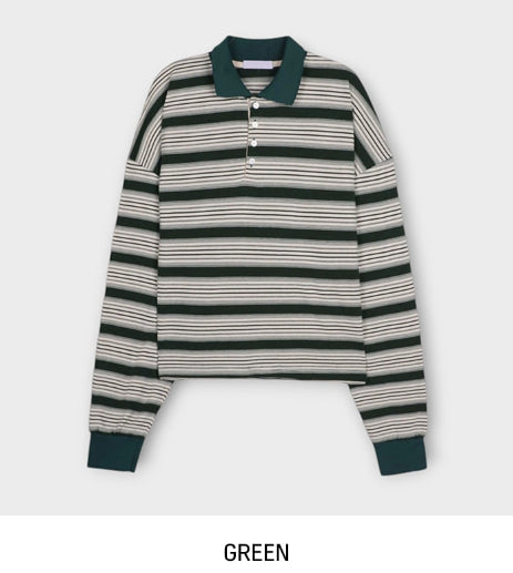 Hedin Stripe Collar Long Sleeve