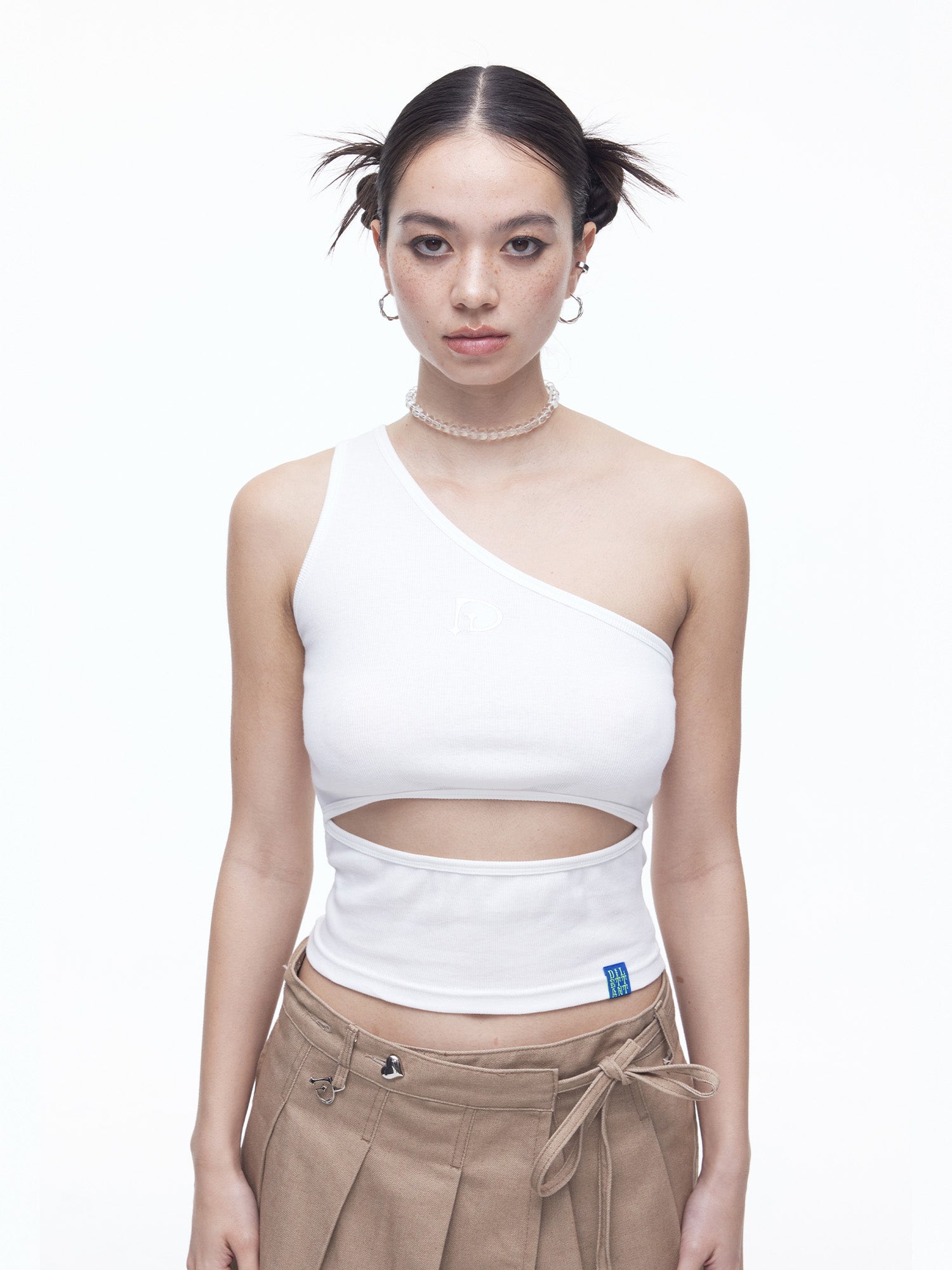 Unbalance Cut-out Sleeveless T(OW)