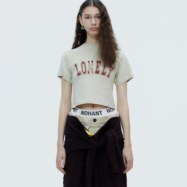 LONELY/LOVELY BABY T SHIRT RESORT-KHAKI