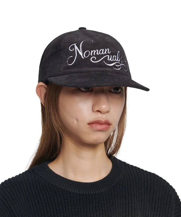 ステムコーデュロイボールキャップ-チャコール