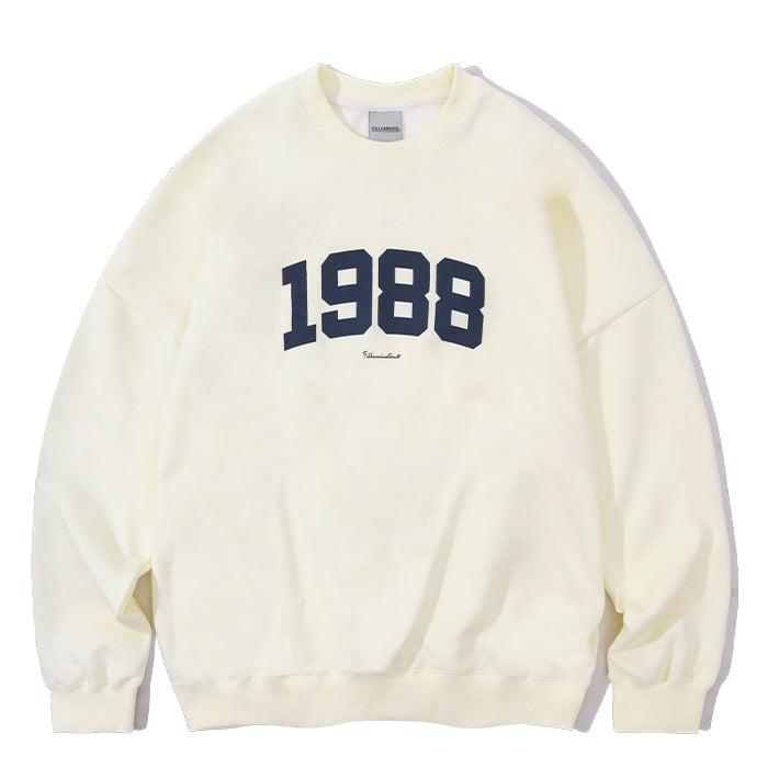Overfit 1988 Sweat Shirt-Cream