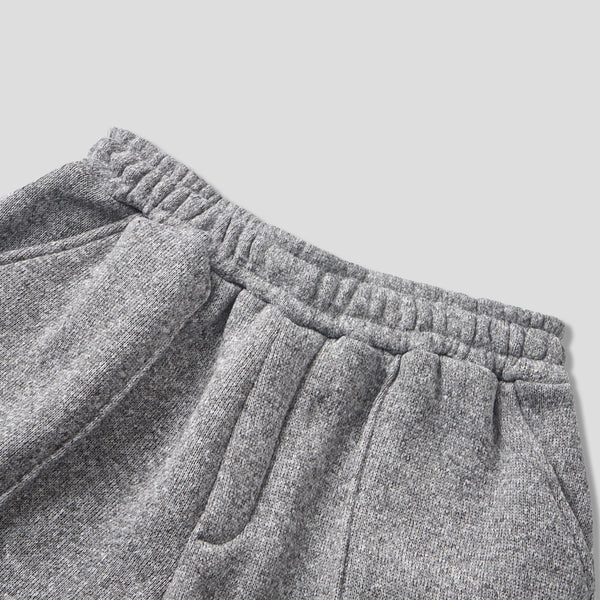 Knitted pin-tuck sweat pants