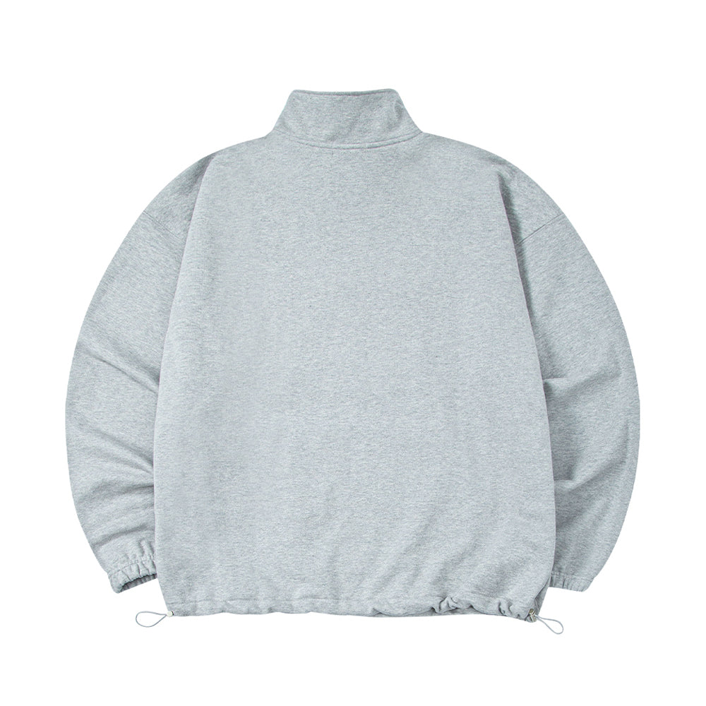 Huke x Nus. half zip-up (GREY)