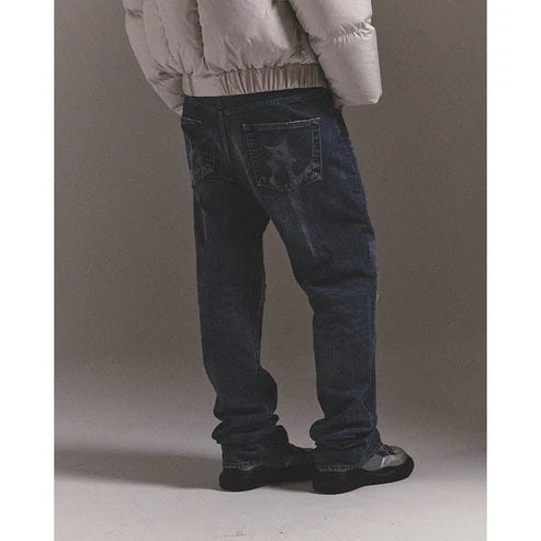 WASHED DENIM PANTS