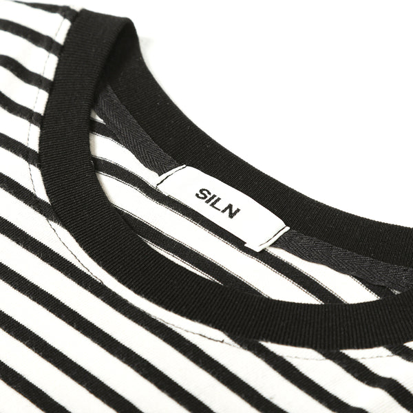 Stripe knot t-shirt (BLACK)