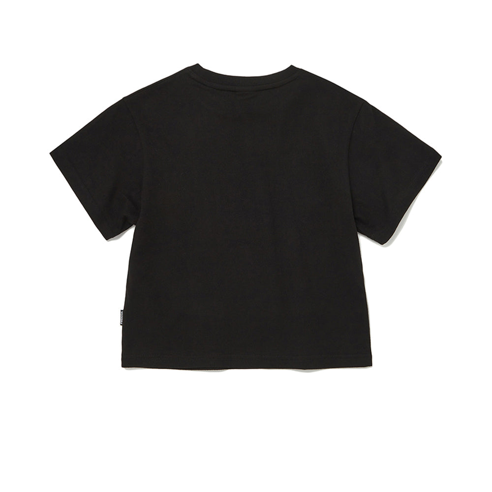 LOGO CROPPED T-SHIRT (BLACK)