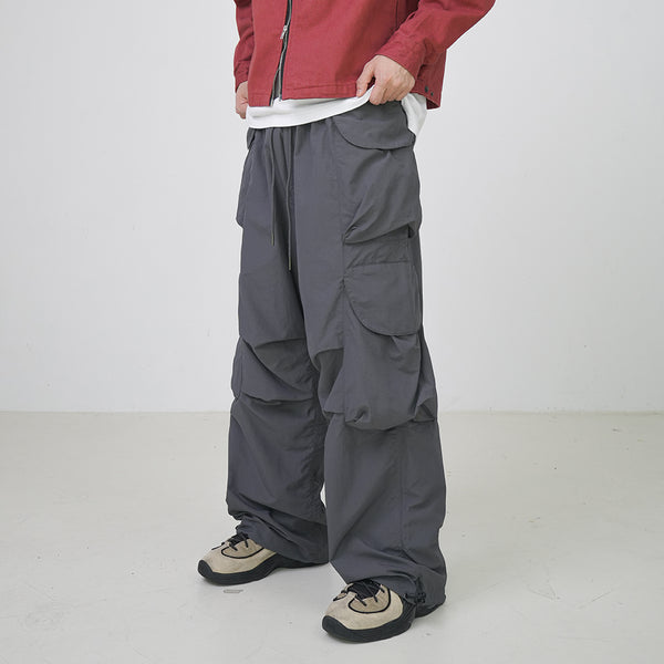 Tech nylon cargo pants 2color