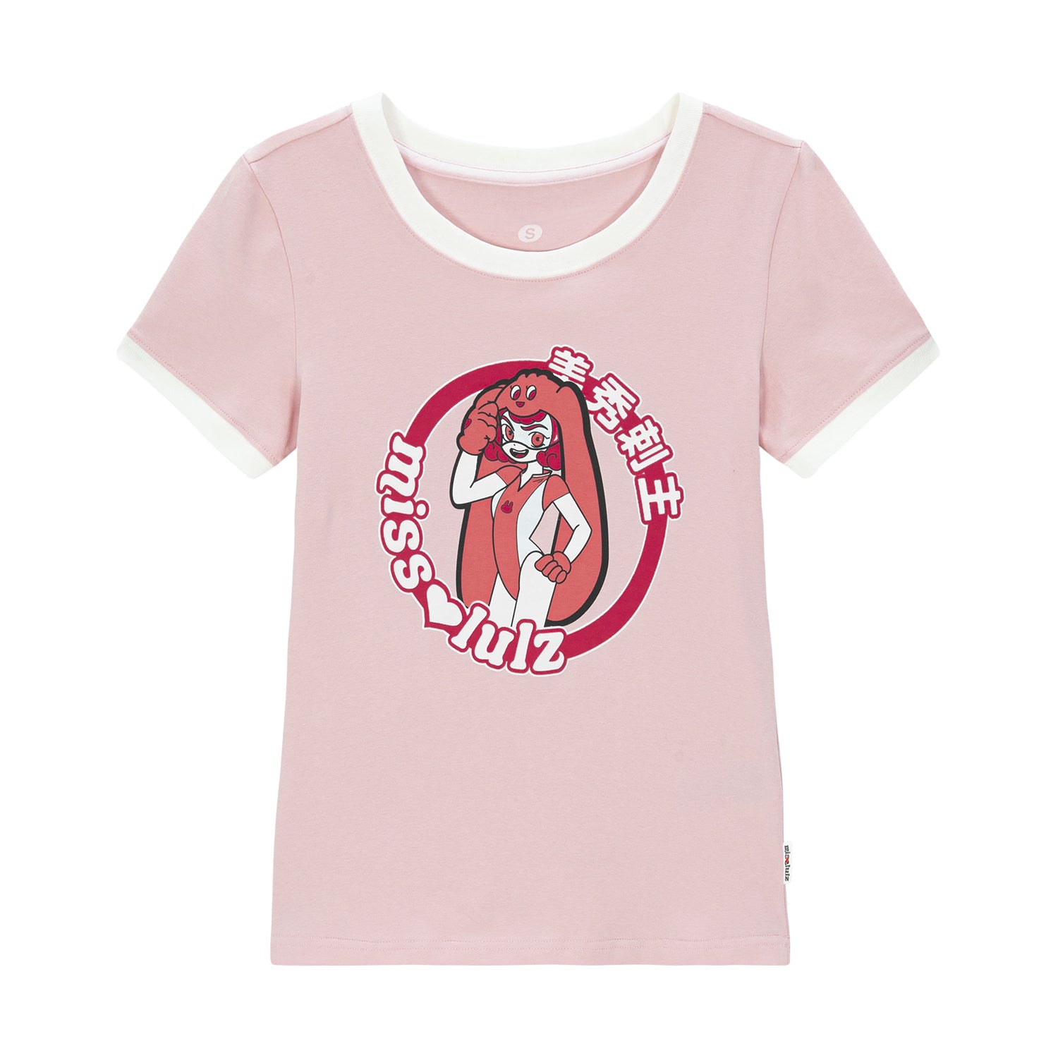 フューチャーフレンド スリムフィット Tシャツ キャンディピンク