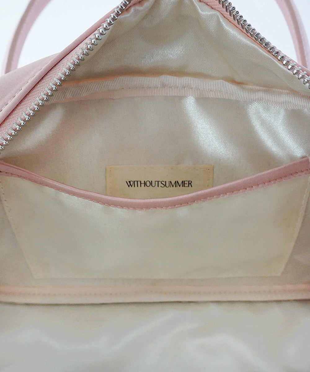 Vegetable satin bag_pink