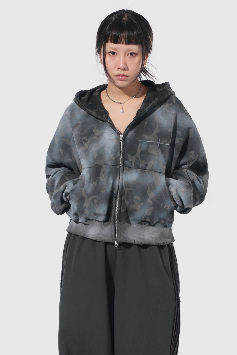 W.Anarchy Camo HD Zip Up [1color]