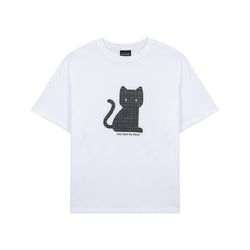 CHECKERED CAT T SHIRT