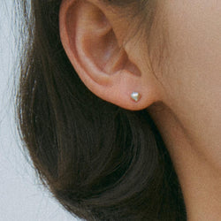 WATER DROP MINI EARRING (SILVER)