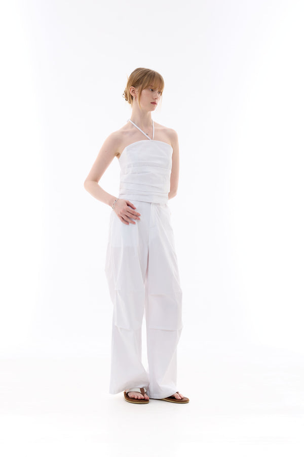 MELLIFLUOUS STRING TUBE TOP / WHITE