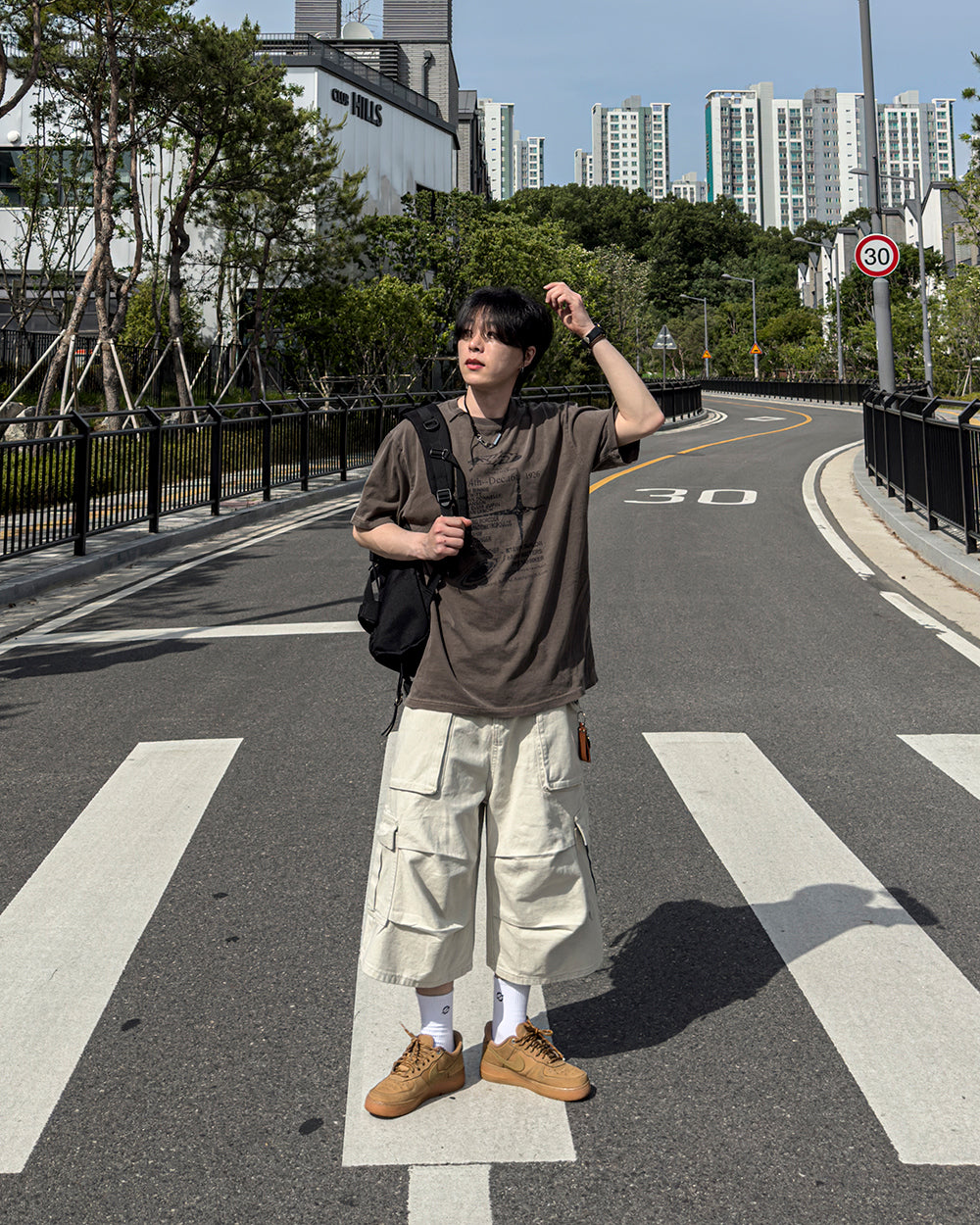 オルビピグメントプリントショートスリーブTシャツ
