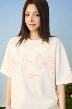 Falling Sakura Graphic Tee