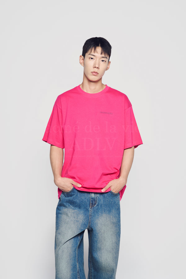 24FW HAND SKETCH BEAR SHORT SLEEVE T-SHIRT PINK