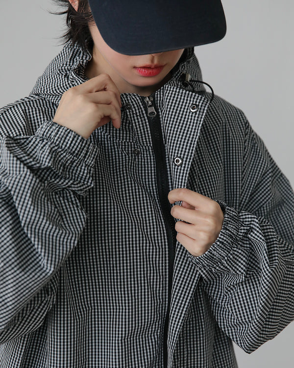 FIELD GINGHAM WINDBREAKER