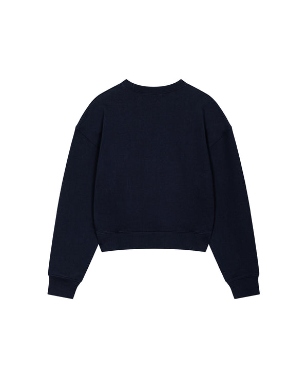 Women's Essential Crop Sweatshirt - Navy