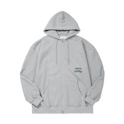 Side Logo 2Way Hood Zip-Up_Melange