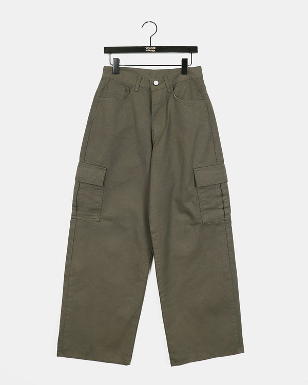 Partick Cotton Wide Long Cargo Pants