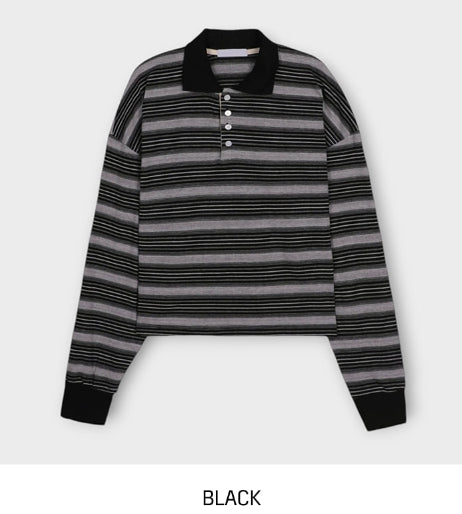 Hedin Stripe Collar Long Sleeve