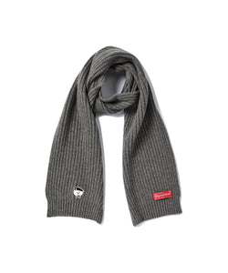 NEW PARISIAN DOG WAPPEN WOOL MUFFLER GRAY