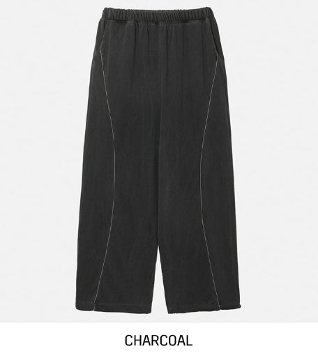 pigment line wide banding pants