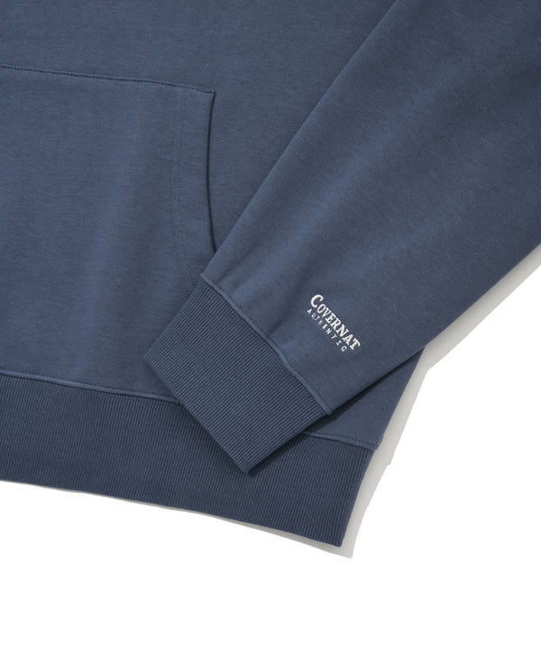 Arch Logo Half Zip-Up Crewneck Blue