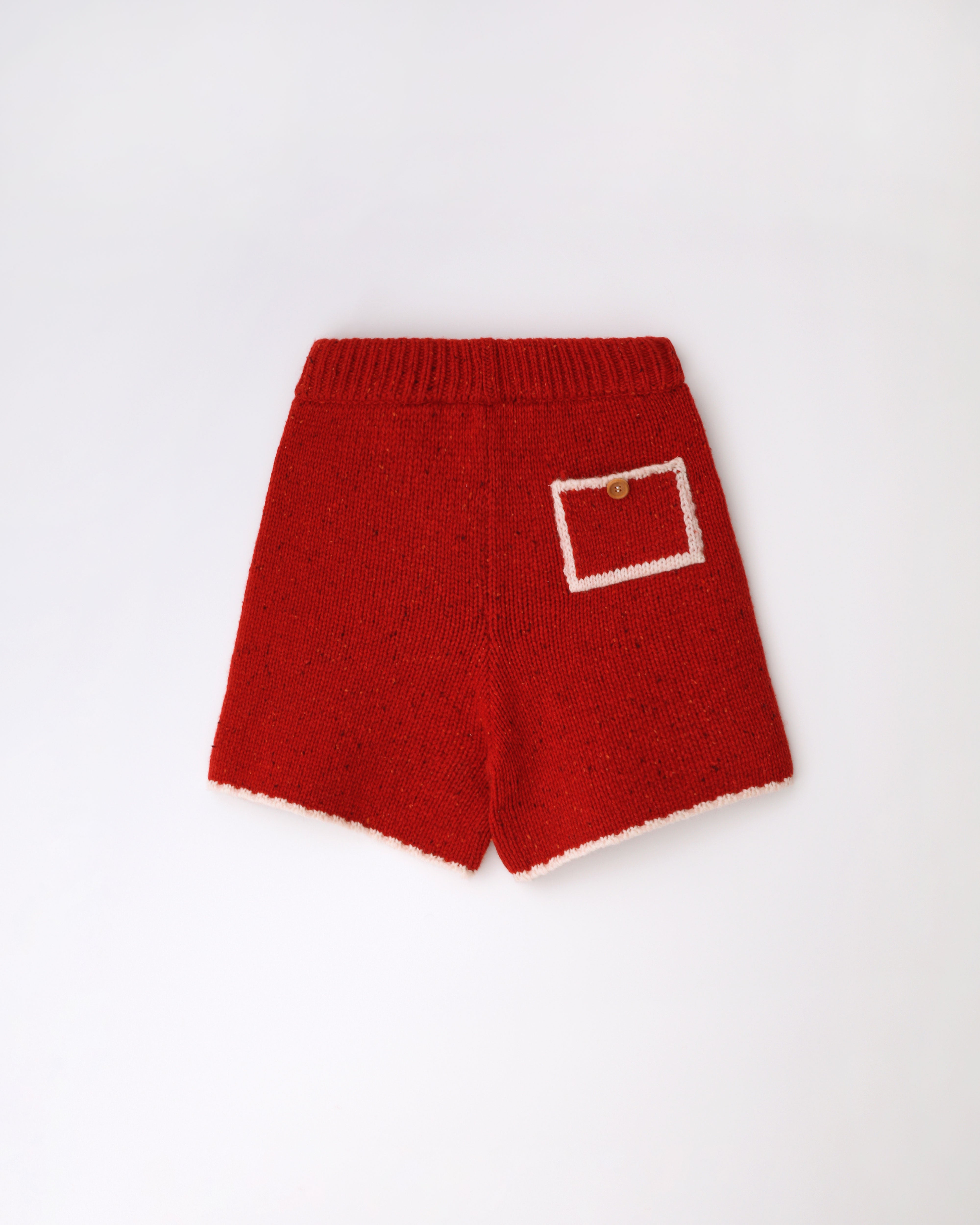 Cake knit pants_red