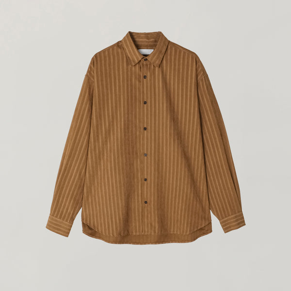 Suede stripe shirt