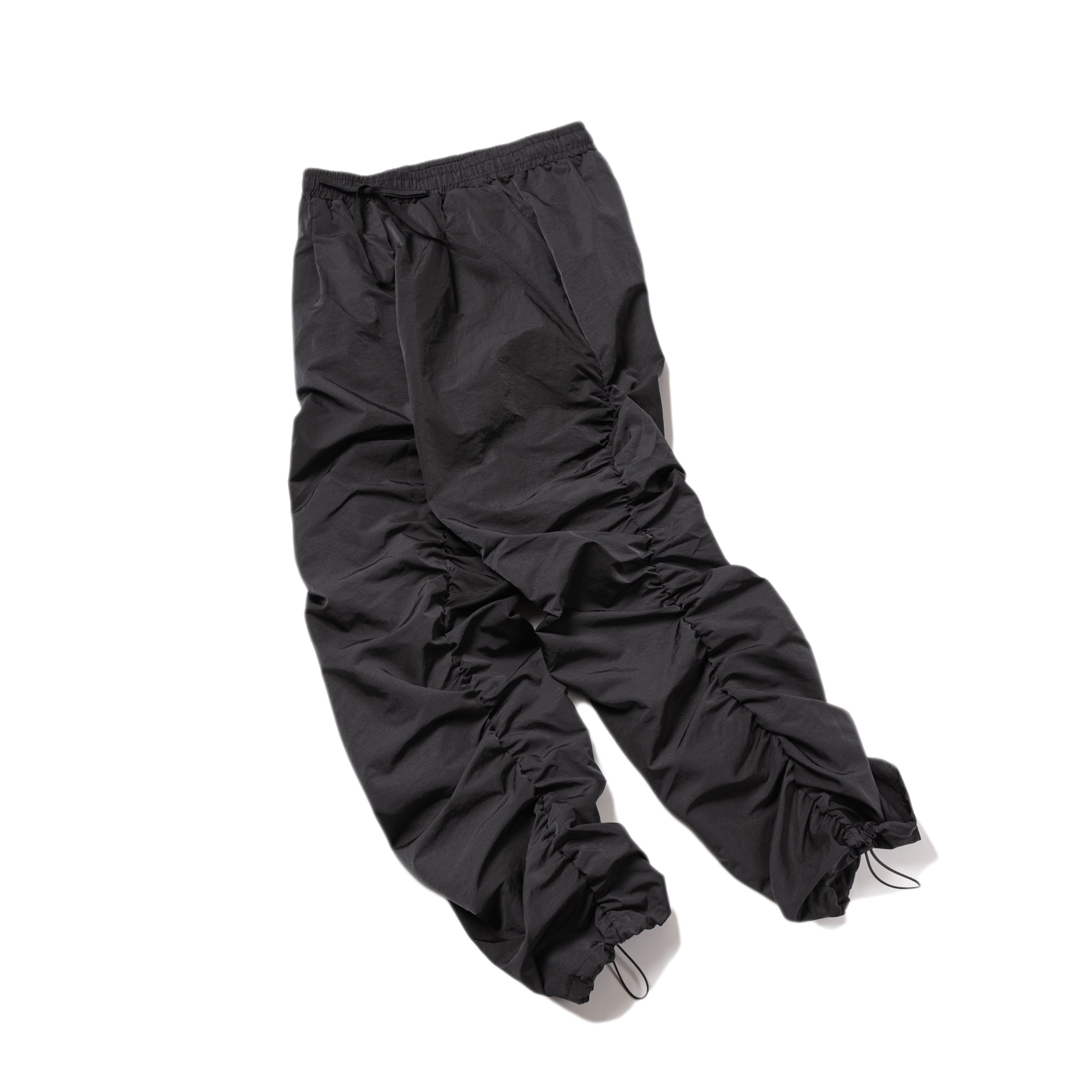 BANDING NYLON SHIRRING PANTS(BLACK) 