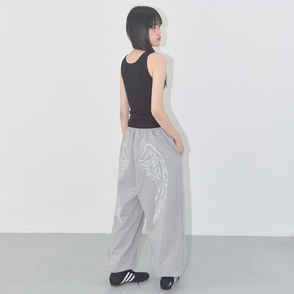 ★NASTY FANCY CLUB★ Angel Vintage Sweatpants MELANGE F25QD8 ANGEL VINTAGE SWEATPANTS (MELANGE) F25QD819 - FANCY CLUB