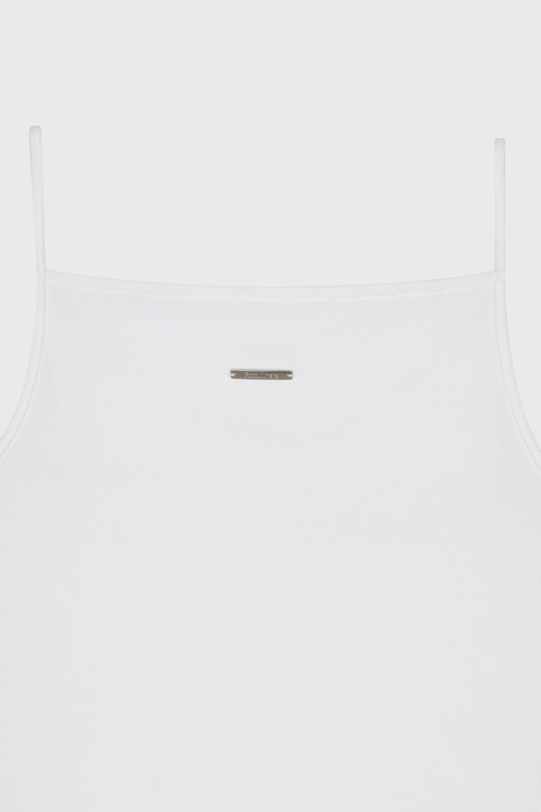 Square Neck Tank Top Ivory