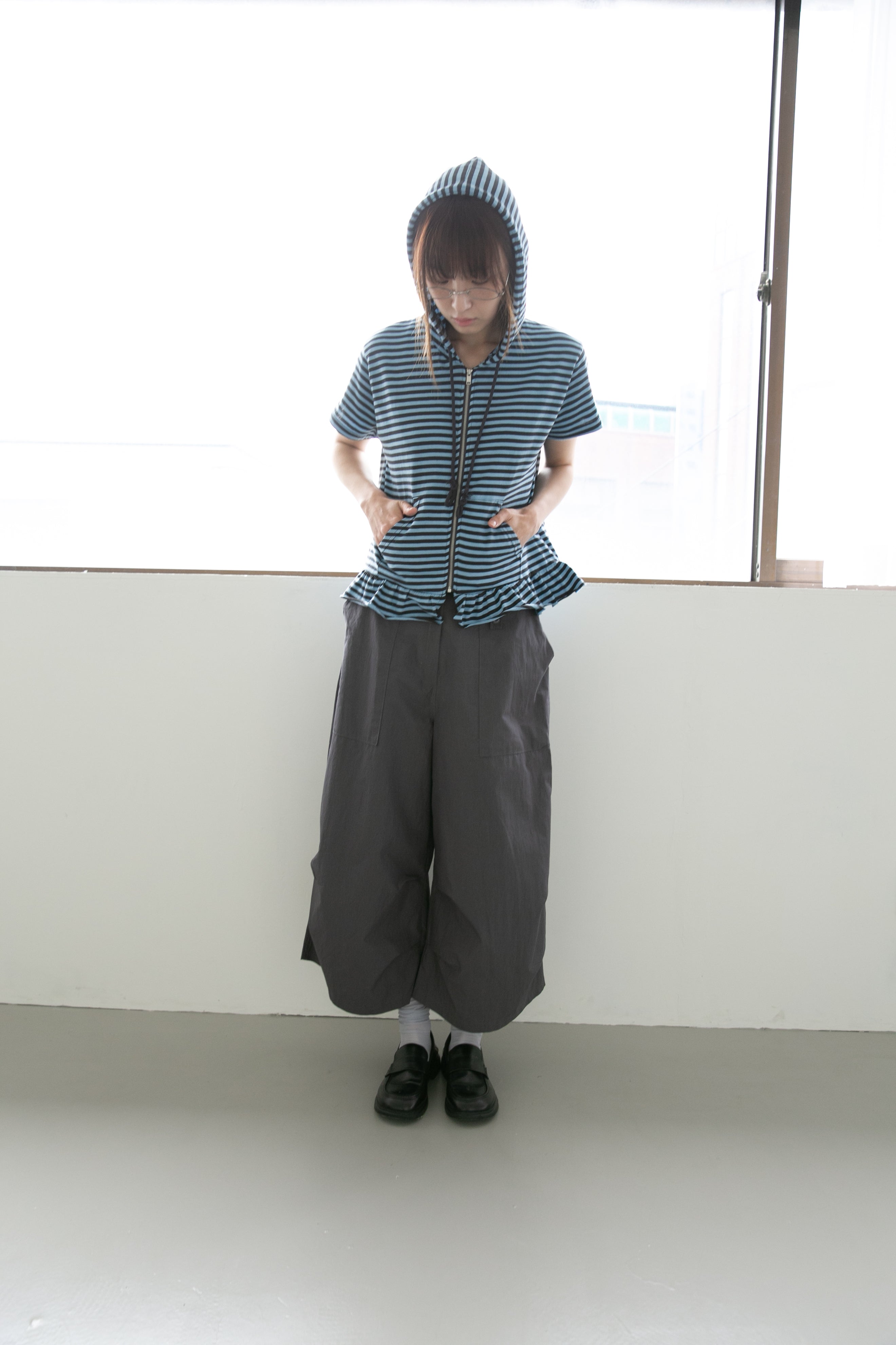 buckle strap tuck pants(2colors)