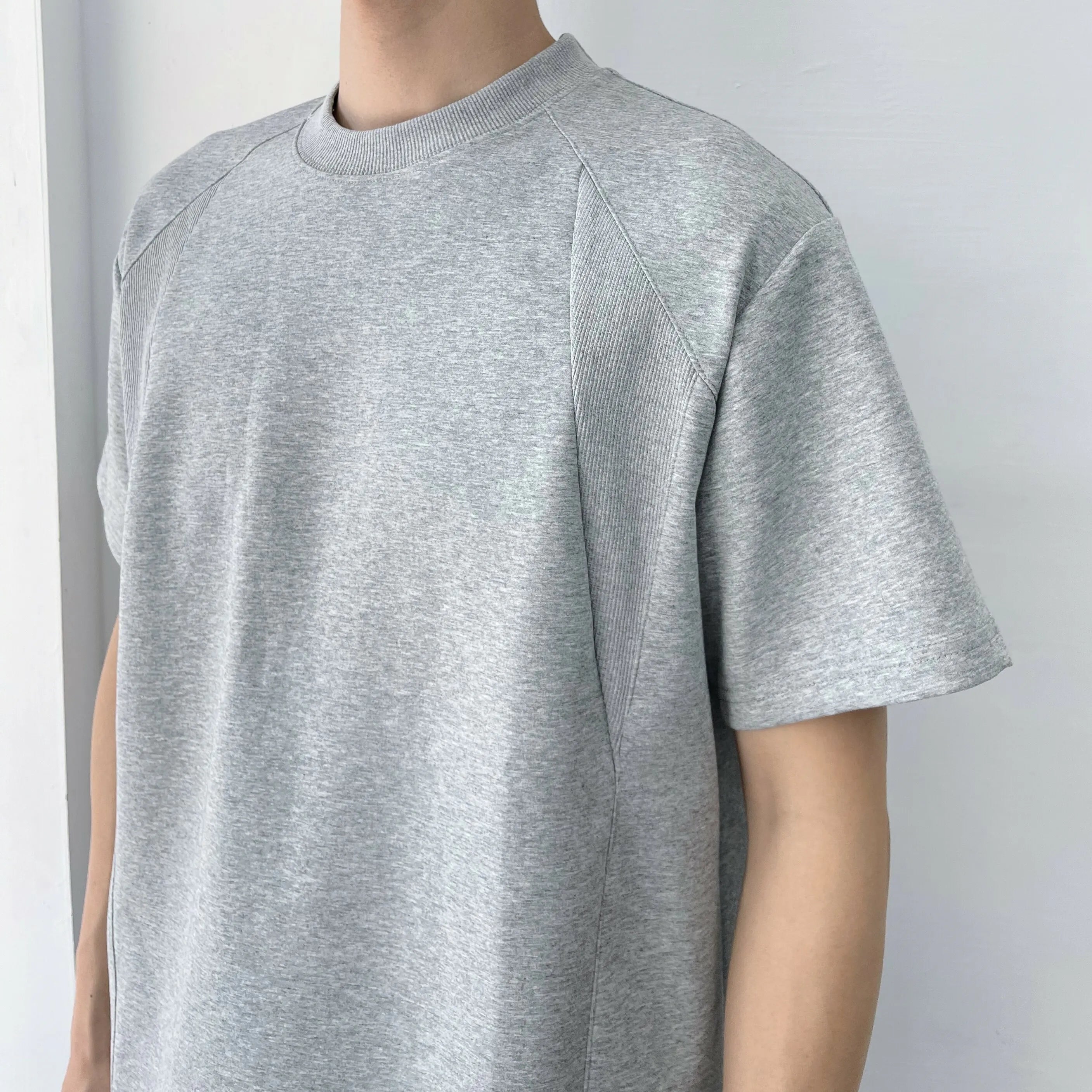 ウォッシュドストライプTシャツ