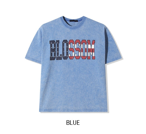 Blossom プリントピグメント半袖Tシャツ
