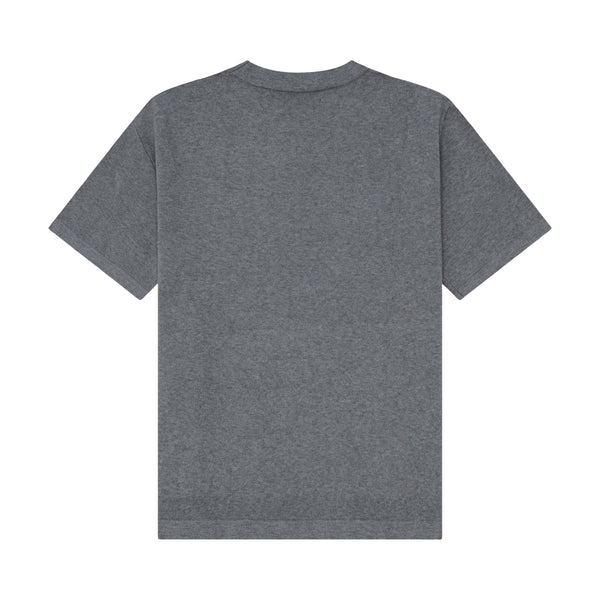 DVRK PRIVÉ HEART LOGO BOXY KNITTED T-SHIRT - GREY