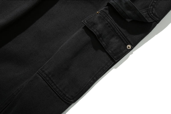 Carpenter Long Balloon Pants (Black)