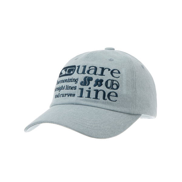 SQ Letter Ball Cap_Washing Blue