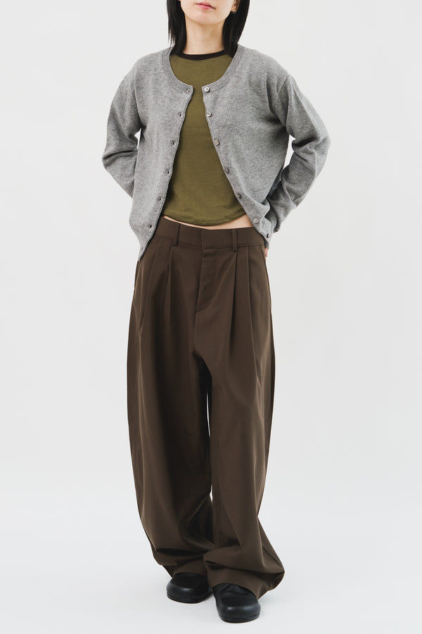 Set Twill Balloon Trousers (3color)