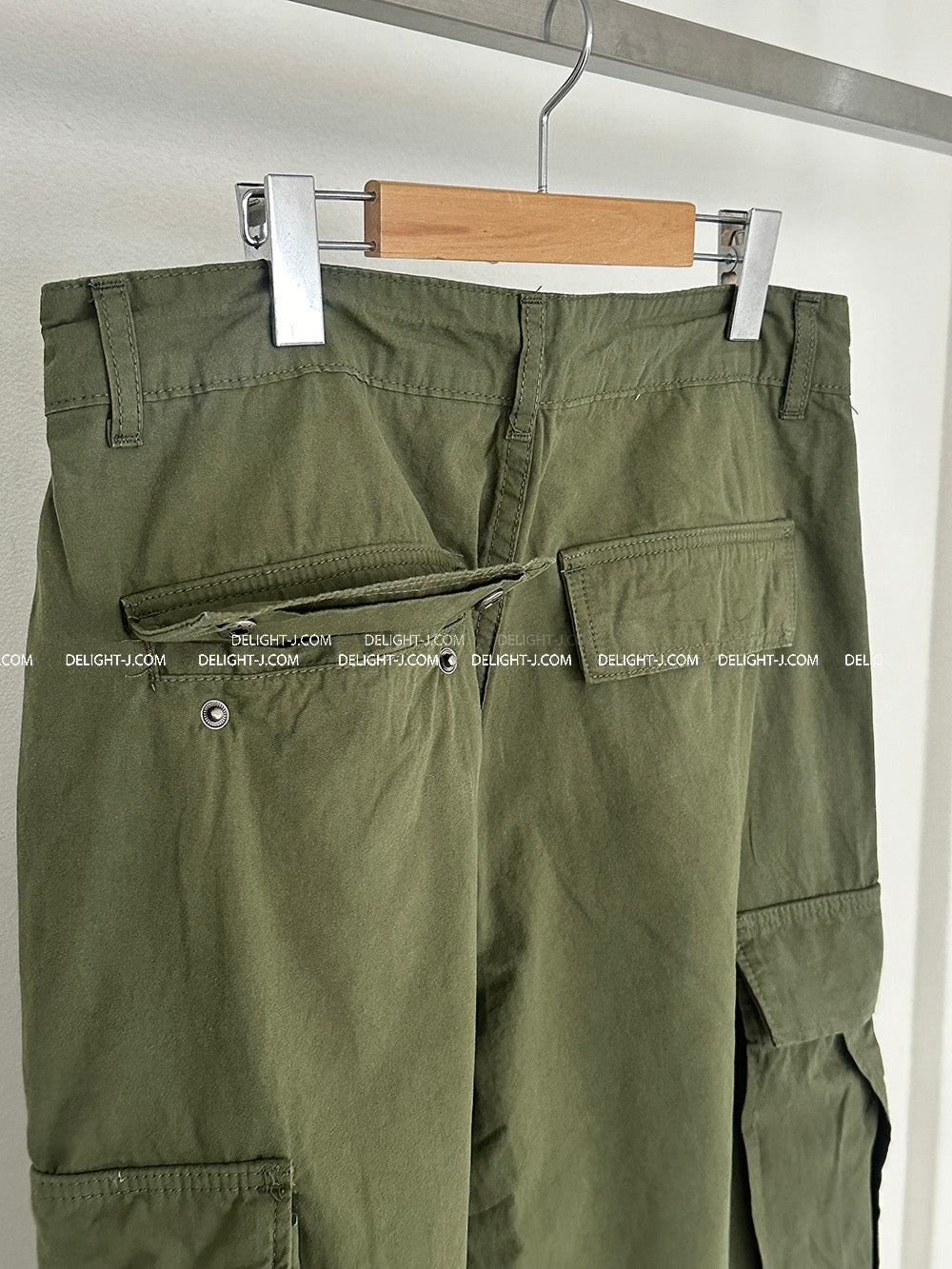 4 color string cargo wide pants