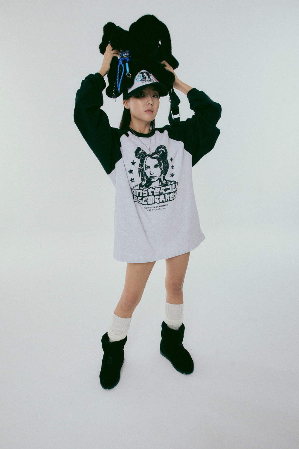 Raglan LongSleeve T-shirts_Black