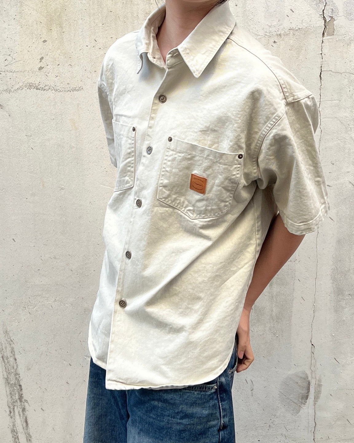 Deston patchwork half shirt